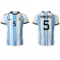 Argentina Leandro Paredes #5 Replica Home Shirt World Cup 2022 Short Sleeve